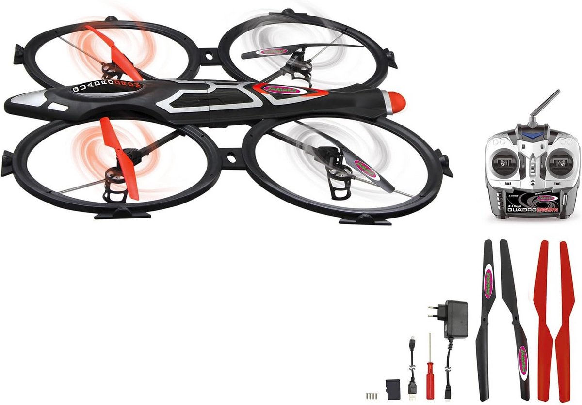 Draagbare Quadcopter Drone met HD Camera, 6-Assige Stabilisatie en 360 Graden Flip