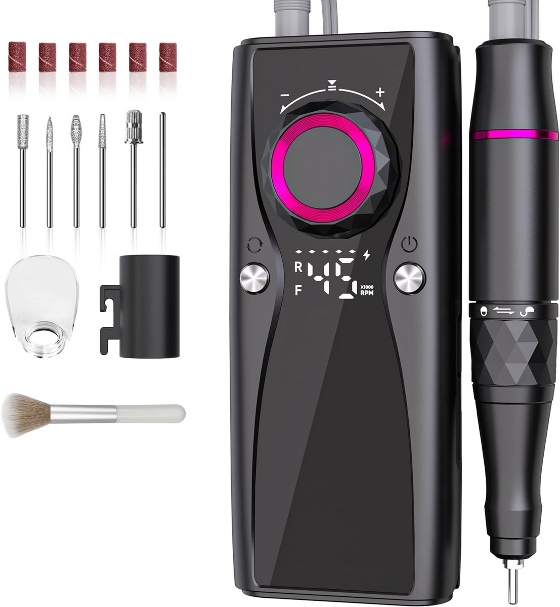 Draadloze Elektrische Nagelvijl Set 45000 RPM - Professionele Nagelboor voor Acryl & Gel