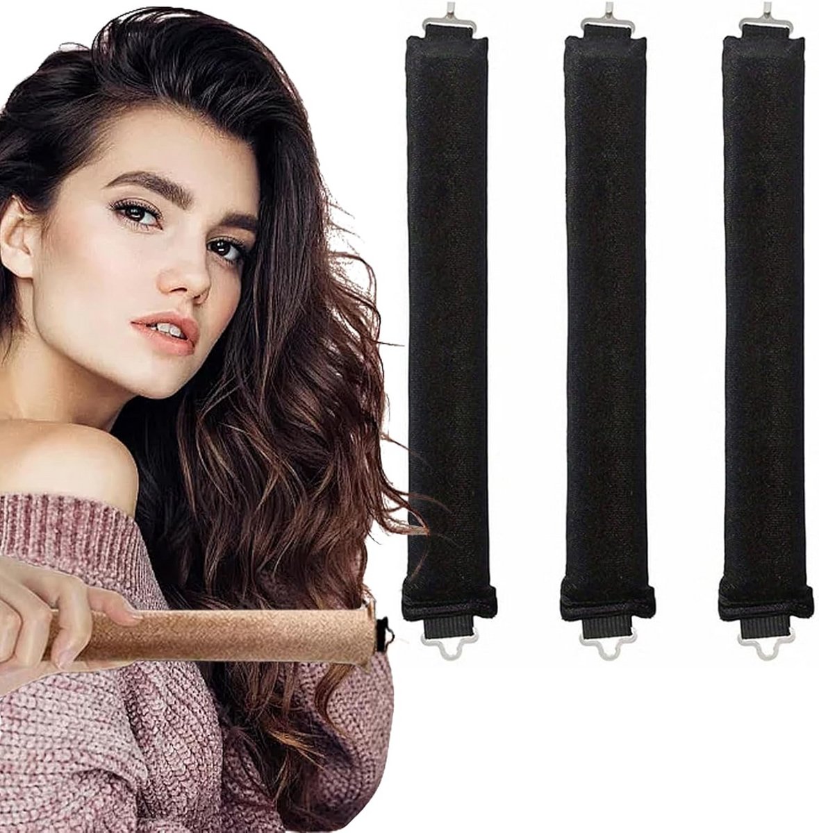 Hittevrije Krulset Nachts - Zachte Krullen Zonder Beschadiging
