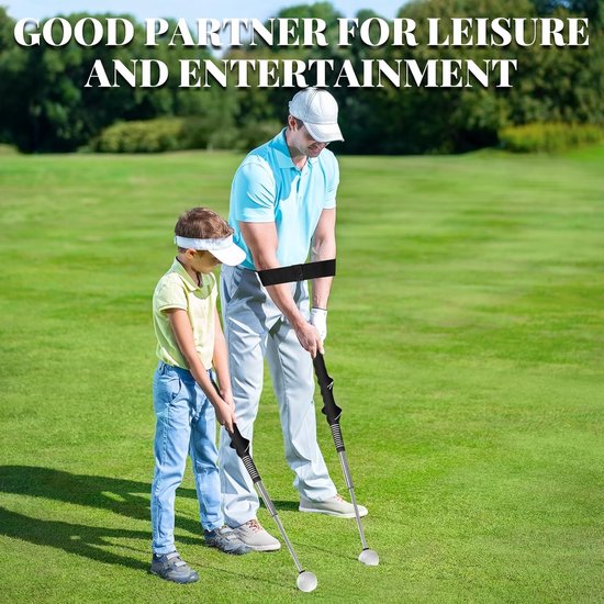 Verstelbare Golf Swing Trainer: Intrekbaar Hulpmiddel voor Perfecte Houding en Golfgrip — afbeelding 2