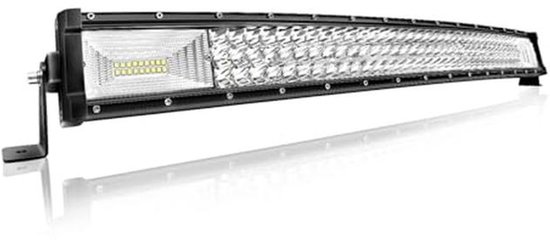SKYWORLD 32 inch 405W gebogen led-lichtbalk met 1 stuks 12V 2-draads kabelboom kabelset, 2 x 4 inch 60W led-werklamp rijverlichting mistlamp led light bar voor auto off-road trekkers suv 4x4