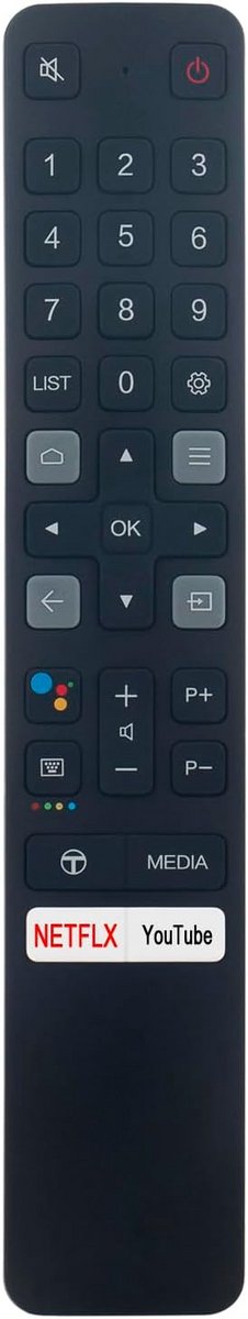 Universele Vervangende Voice Afstandsbediening voor TCL en iFFalcon Android Smart TV