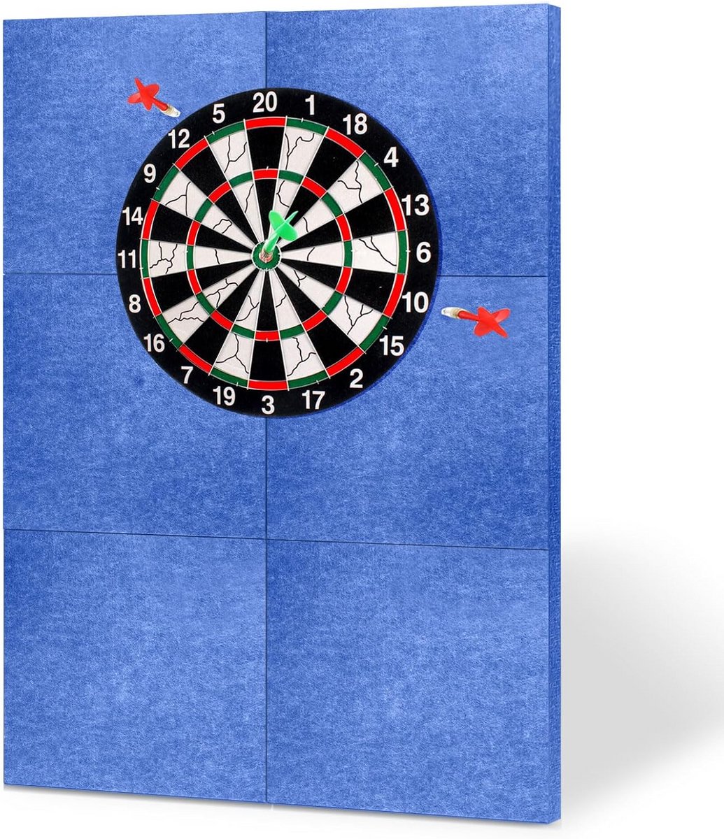 Set van 6 Zelfklevende Vilt Wandbeschermers voor Dartbord