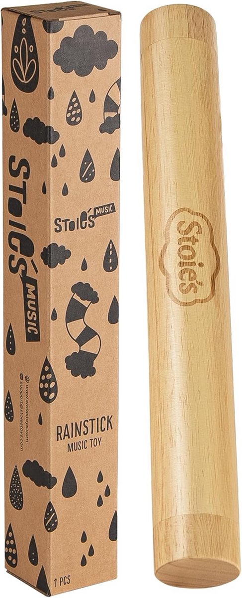 Houten Regenstok 35 cm - Kalmerend Geluid voor Ontspanning, Geheugen & Coördinatie
