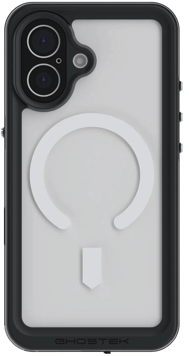Ghostek Doorzichtig Hoesje geschikt voor Apple iPhone 17 Waterdicht MagSafe Telefoonhoesje Hardcase | Ghostek Nautical Slim Backcover Shockproof | Geschikt voor MagSafe | Geschikt voor Draadloos Opladen met Magnetische Ring | Geschikt voor MagSafe