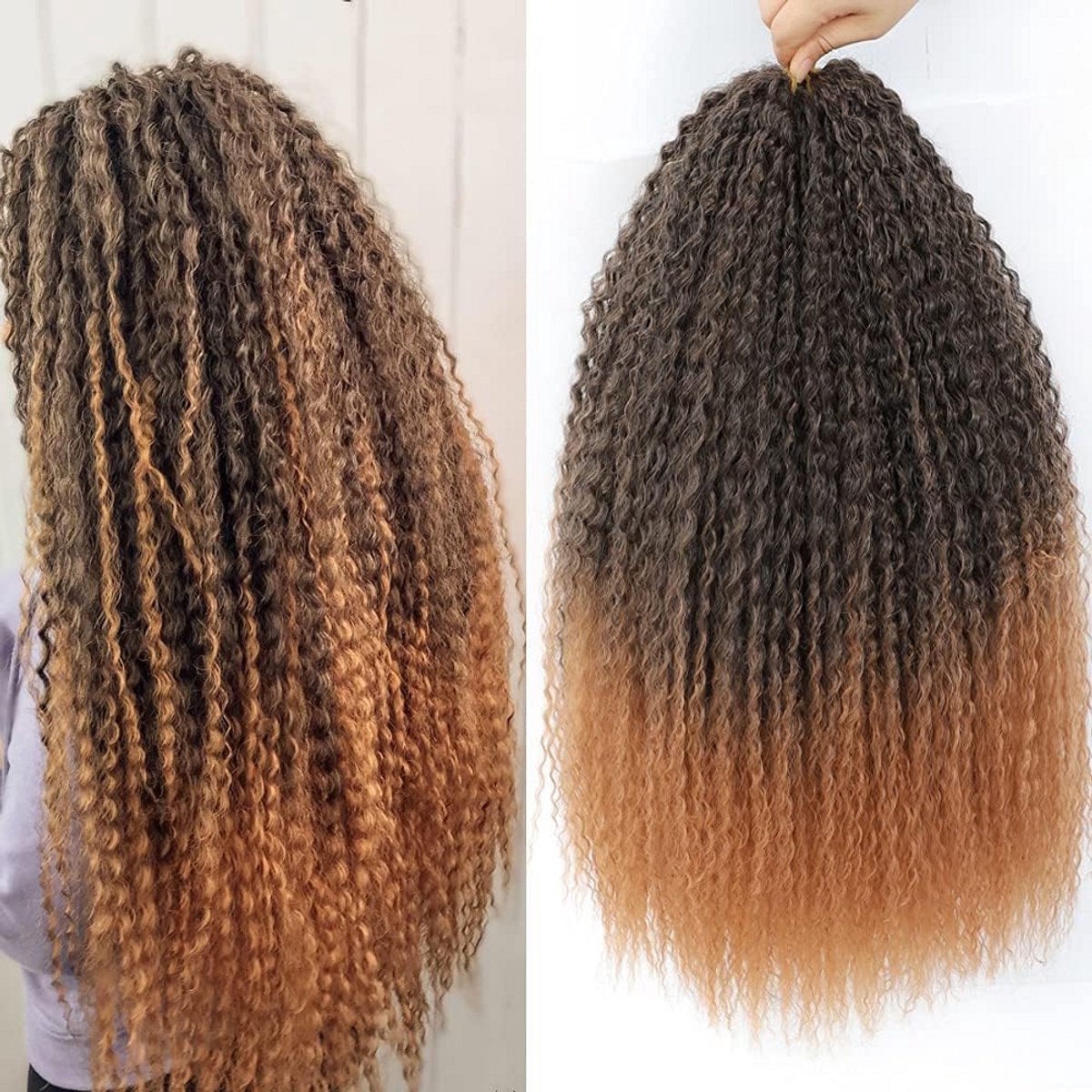 5 Stuks Golvende Haarverlengingen voor Haar Vlechten - 60 cm