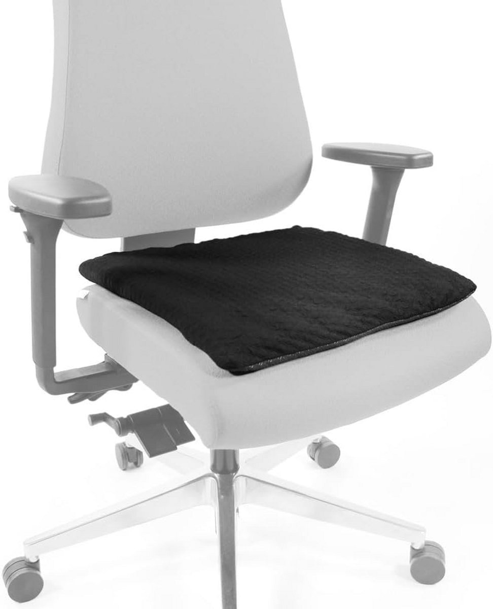 Orthopedisch Gel Zitkussen met Gelparels voor Bureaustoel - Anti-Slip & Wasbare Hoes - 42x42 cm
