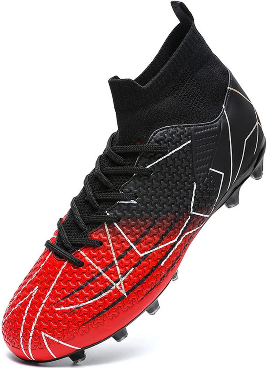 Voetbalschoenen Jongens Turf en High-Top Spikes voor Training en Wedstrijd
