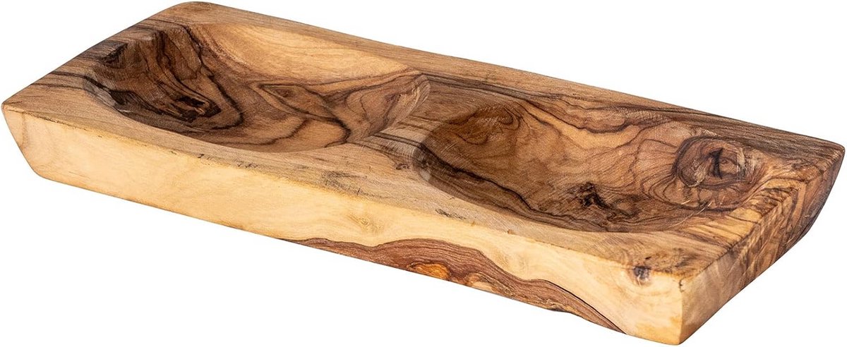 Houten Serveerschaal van Olijfhout - 23 cm - Dip- en Antipastibowl