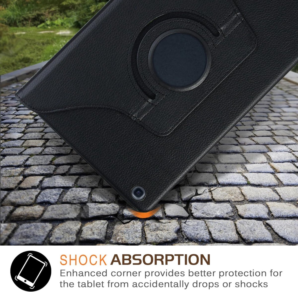 Hoes voor iPad Mini 5/4 (7,9 inch) met 360 graden draaibare standaard en Auto Sleep/Wake