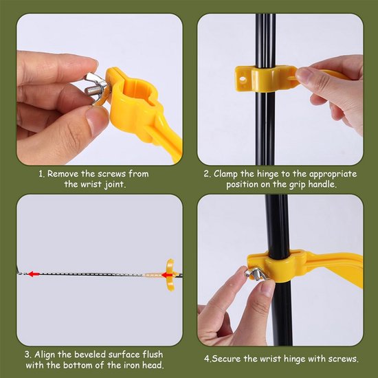4 stuks - Golfswingcorrector - Corrector voor de armhoek tijdens de golfswing - Golftrainingsmateriaal - Geel - Hulpmiddel voor polsbeweging tijdens golftraining - Corrigeert de swinghouding van Merkloos — afbeelding 4
