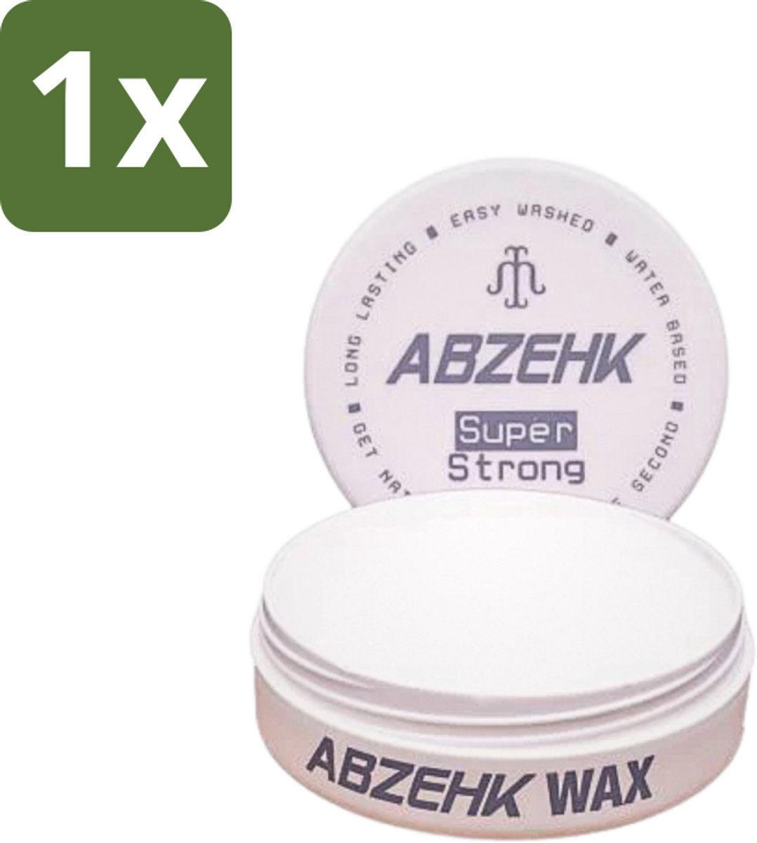 Abzehk - Hair Wax - Grey Super Strong - Matte Styling & Extreme Fixatie - 150ml - 1 stuk