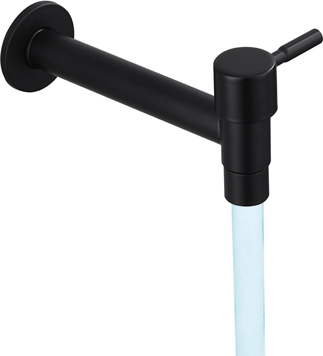Vorstbestendige Buitenwaterkraan RVS G1/2 Inch - Zwart Keukenkraan voor Tuin en Balkon
