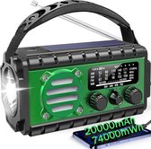 Handslinger Noodradio AM/FM/SW/NOAA Weeralarm Draagbare Radio Met Zaklamp Powerbank En Sos Alarm