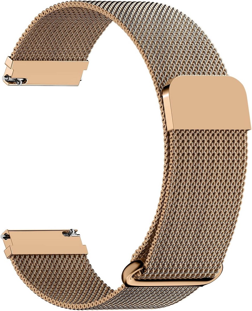 Milanese Horlogeband 20mm 22mm Roestvrijstaal met Magnetische Sluiting - Universele Metalen Band voor Smartwatches en Horloges