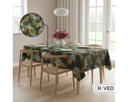 Raved Tafelzeil – 140 cm x 240 cm – Jungle Oranje – PVC – Afwasbaar