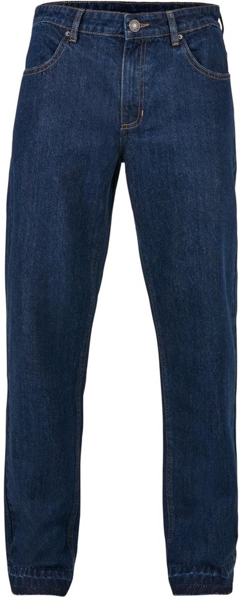 Urban Classics Open Edge Loose Fit Broek rechte pijpen Taille 34 inch Donkerblauw