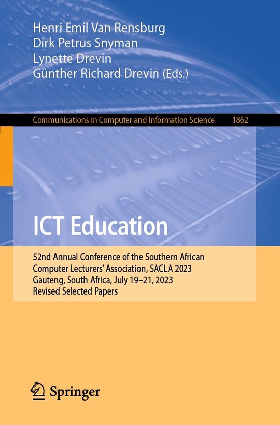 Springer Nature Proceedings Computer Science - ICT Education - cover