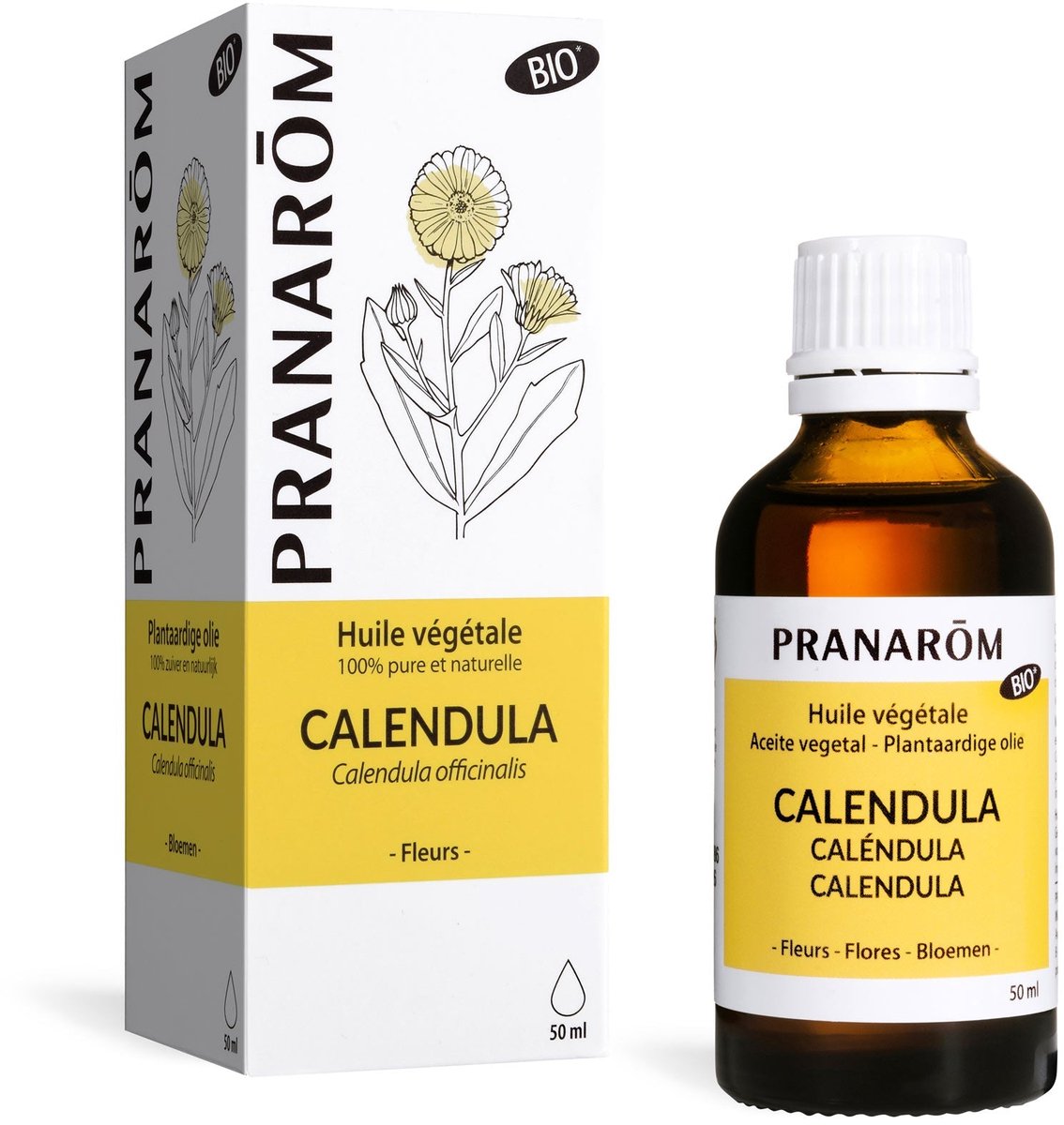 Pranarom - Calendula Plantaardige Olie - Bio - 50 ml