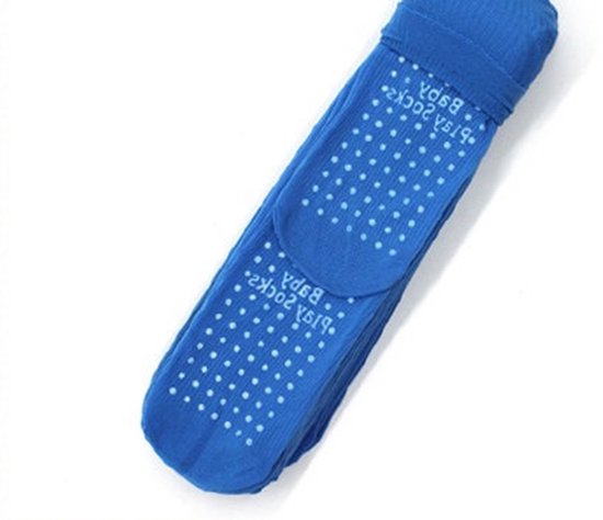 2 Paar Antislip Sportsokken Blauw - Ademend & Comfortabel - Yoga, Pilates en Indoor Fitness Sokken voor Jongeren en Volwassenen (Maat 35–41) van ToeSox — afbeelding 3