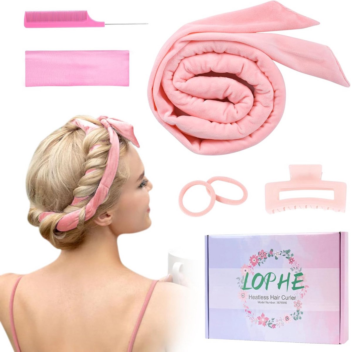Warmtevrije Haarroller Set voor Mooie Krullen zonder Hitte
