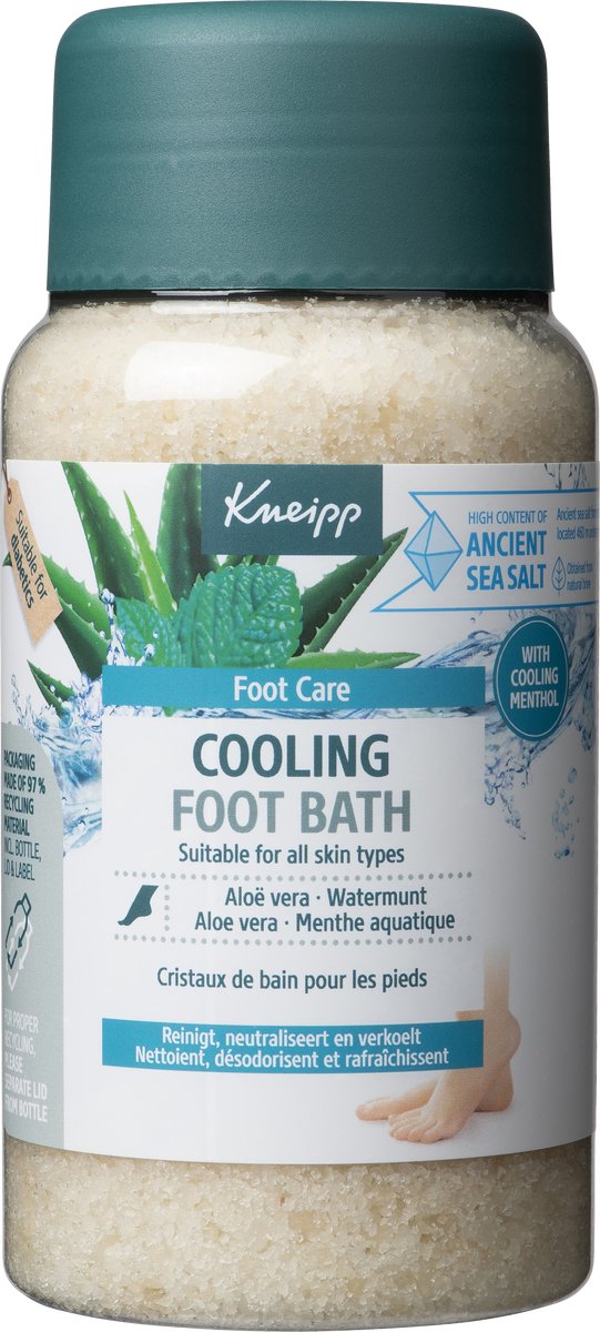 Kneipp Voetbadkristallen Cooling - Aloë Vera Watermunt 600 gr