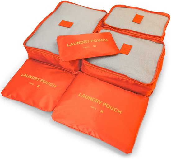 Gonex Set van 6 stuks compressiekubussen, robuust en duurzaam, verpakking kubussen voor kleding, koffer organizer, opbergtas, A-6-delige set, paars, 6 stuks Gonex Set van 6 stuks compressiekubussen, robuust en duurzaam, verpakking kubussen voor kleding, koffer organizer, opbergtas, A-6-delige set, paars, 6 stuks