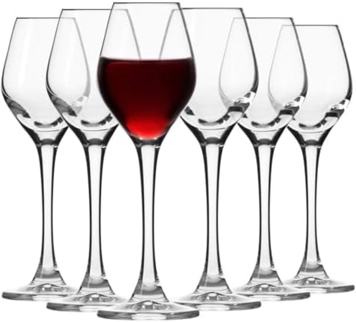 Elegante likeurglazen set van 6 - Kristalhelder en vaatwasbestendig