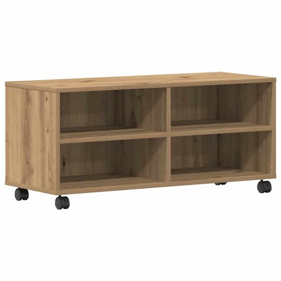 vidaXL - Meuble TV - Artisan - Chêne - 90 x 35 x 35 cm - Bois d'ingénierie