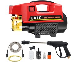 EAFC Hogedrukreiniger – 7 L min / 200Bar - Voor Auto - Tuin - Terras en Meer - Terrasreiniger - Hogedrukspuit - Sinterklaas cadeau auto