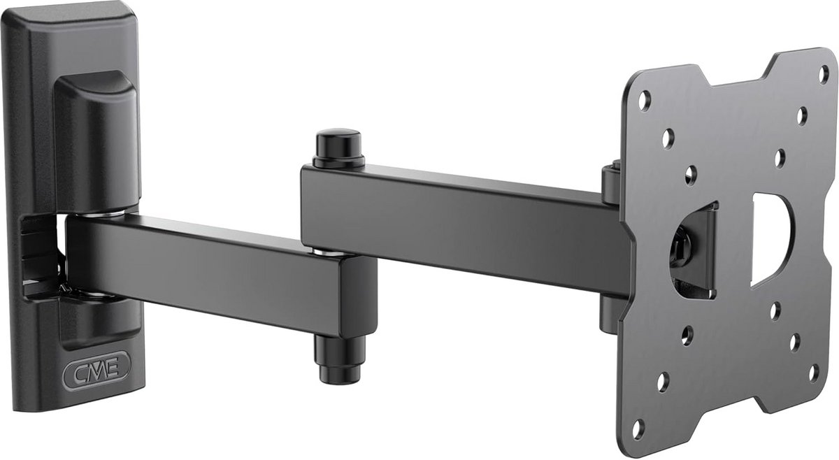 SPACE SYSTEM FULLMOTION 100 dubbele arm muurbeugel voor flatscreen-tv's van 14 tot 25 inch VESA 50-75-100, zwart