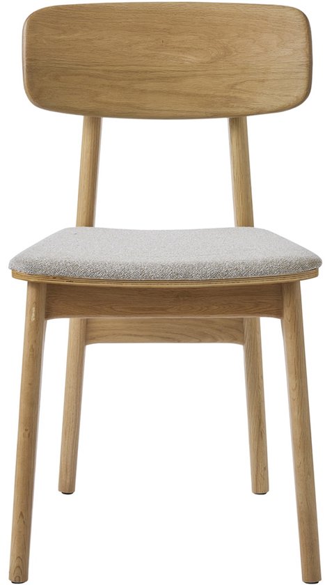 Eetkamerstoel Livo Zand Naturel Eiken - Giga Living