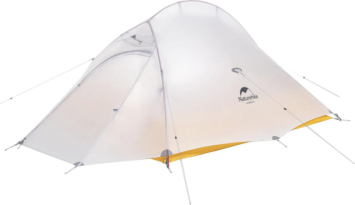 Lichte Campingtent voor 2 Personen - 3-4 Seizoenen Rugzaktent voor Hiking - Oranje