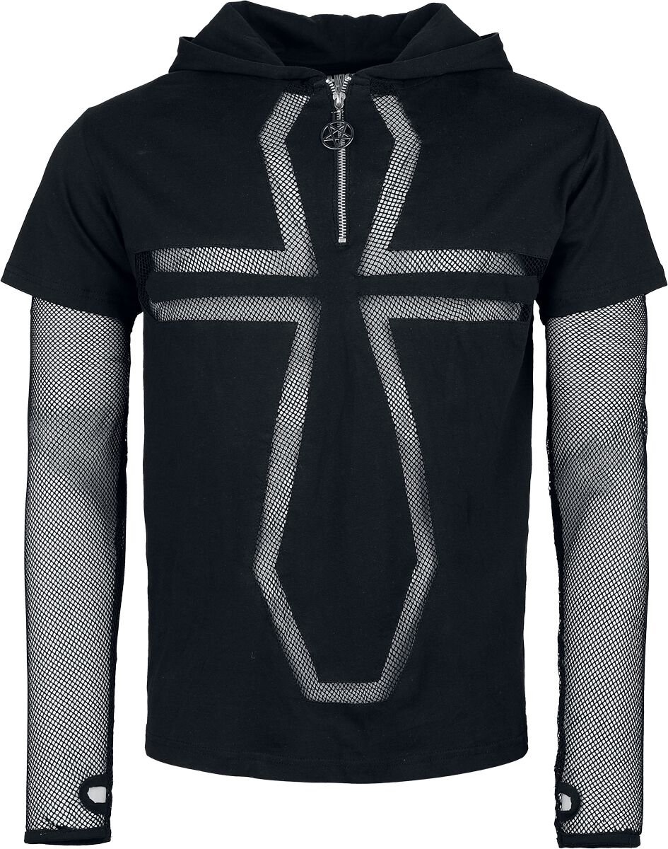 Heartless Mannen Draven Longsleeve Heren Shirt met lange mouwen - zwart - XXL