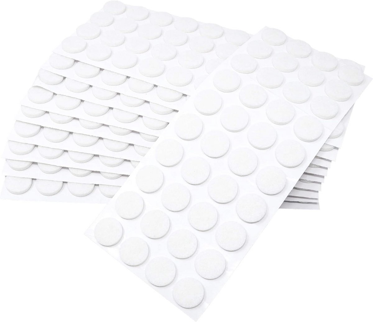 400x Zelfklevende Viltglijders Rond Ø18mm Wit 3,5mm Dik - Meubel- en Vloerbescherming
