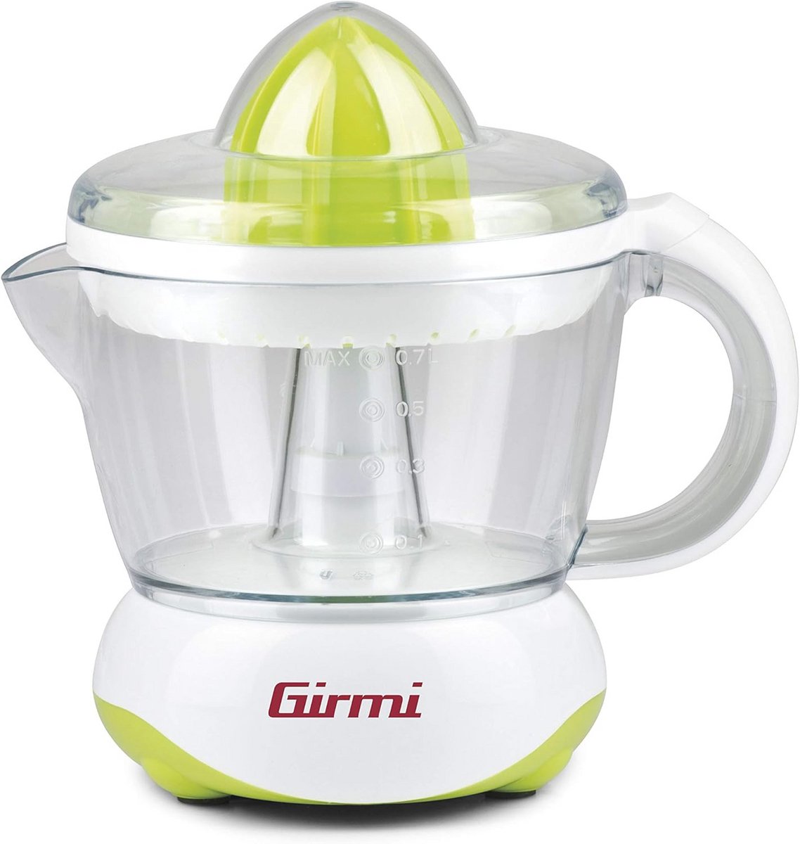 Citruspers 25W kunststof wit/groen - Handige en krachtige sap extractor