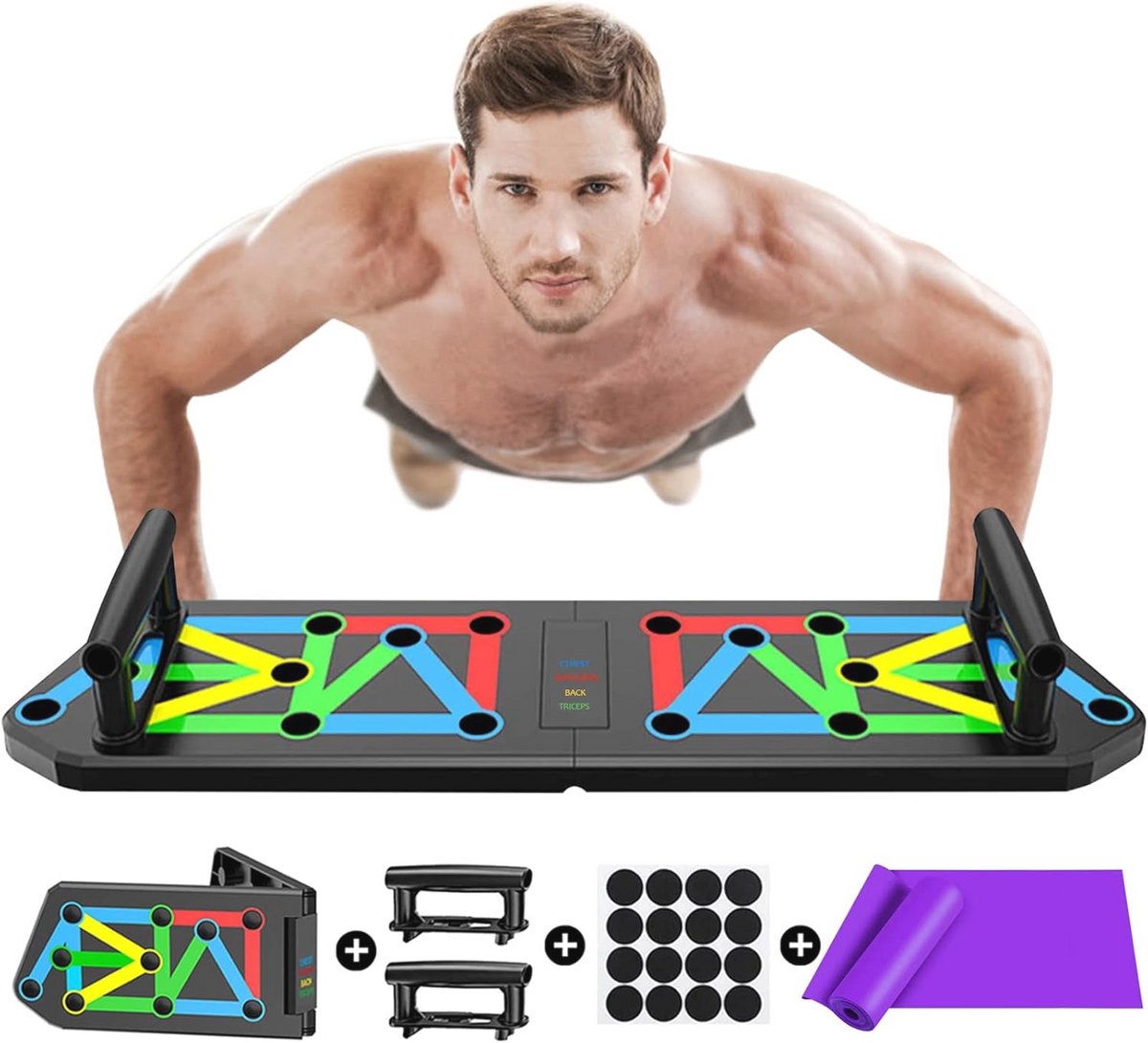 Draagbare 13-in-1 Push Up Board voor Thuis Gym en Professionele Training