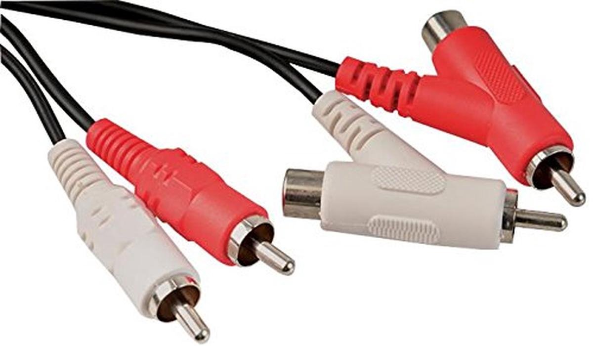 RCA Y-splitter Kabel voor Audio - 2x Tulp naar 1x Tulp - Diverse Lengtes