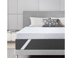 BedStory Gel Topper 160x200cm 7,6cm hoogte matrastopper van gel traagschuim