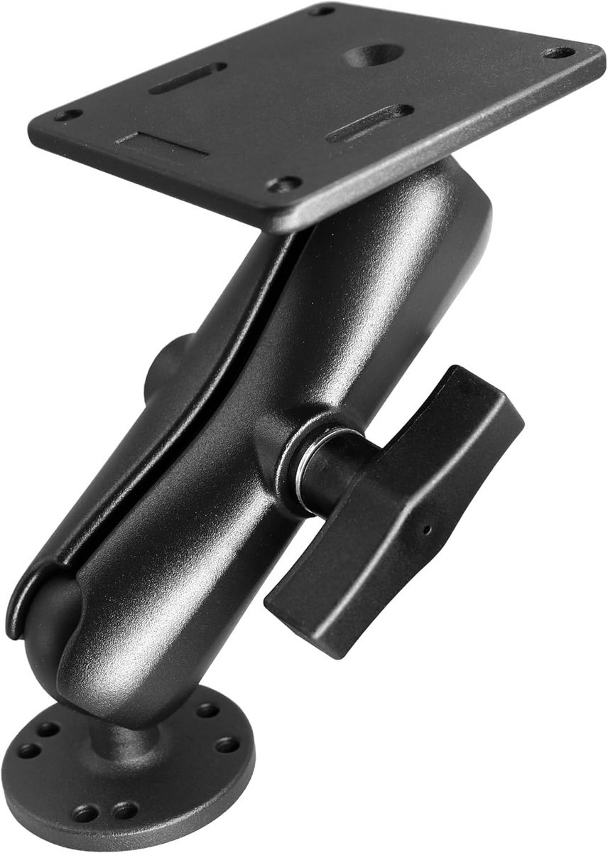 Verstelbare Aluminium Monitor Arm met VESA 75x75 Bevestiging en 38mm Klem