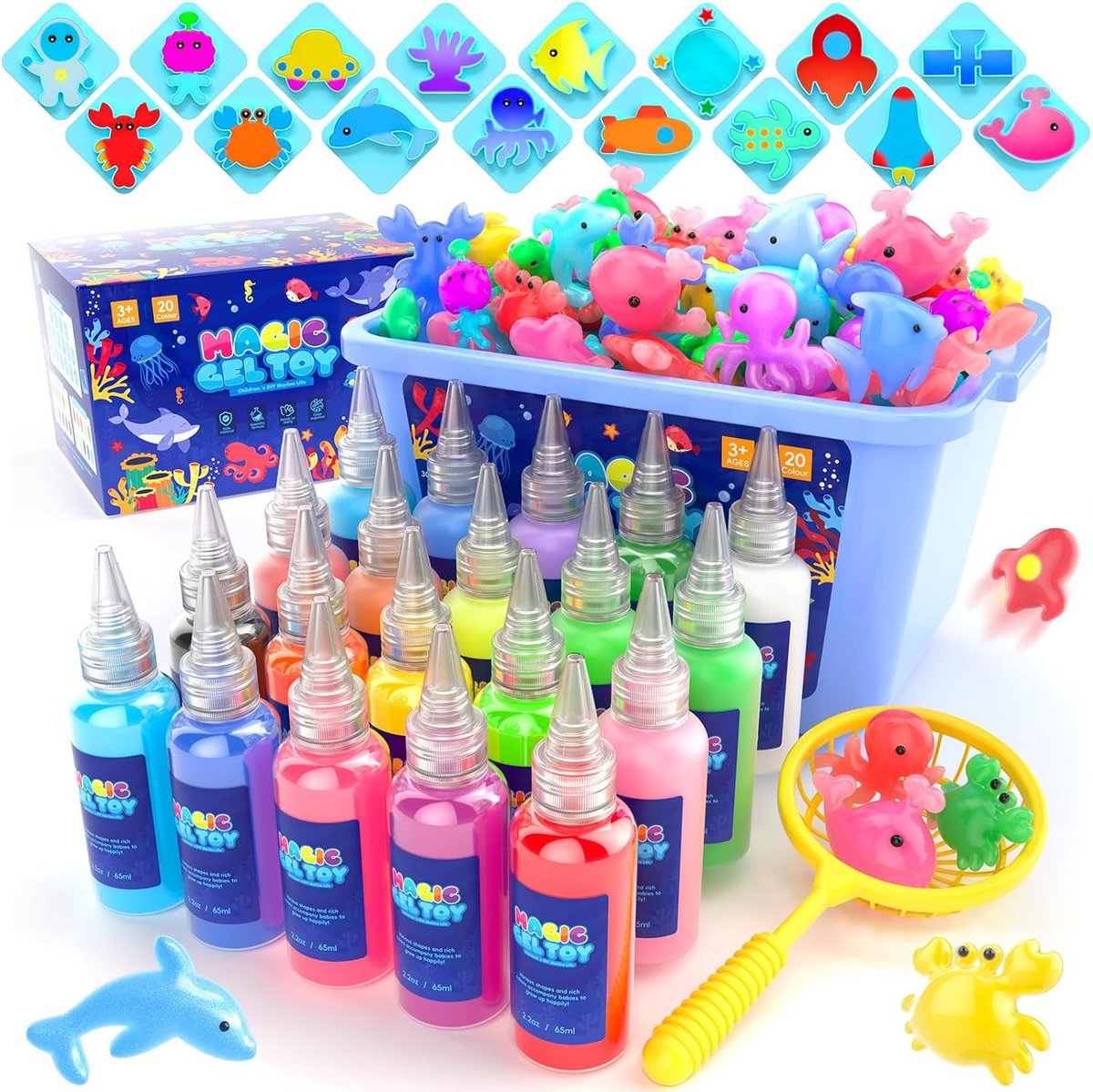 Creatief Doe-Het-Zelf Speelgoed Set voor Kinderen - 3D Aqua Fairy Creaties voor Meisjes van 4+ Jaar - Magische Watergel en Glittergels