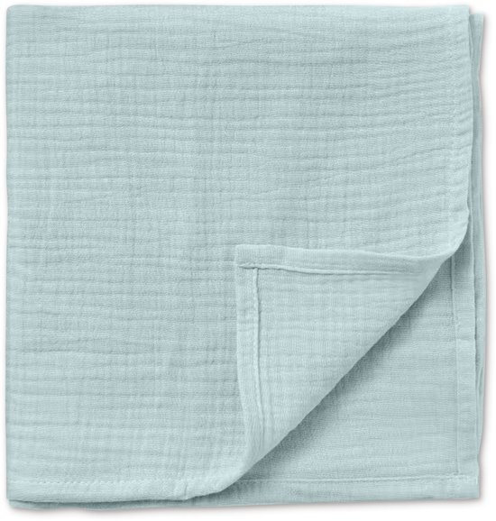 2-Pack - Hydrofiele doek XL - 100x90 cm - Inbakerdoek - Groen Blauw van Merkloos — afbeelding 4