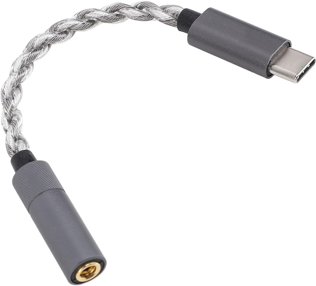 Type C naar 4.4mm Hoofdtelefoonadapter met Hoge Impedantie Ondersteuning