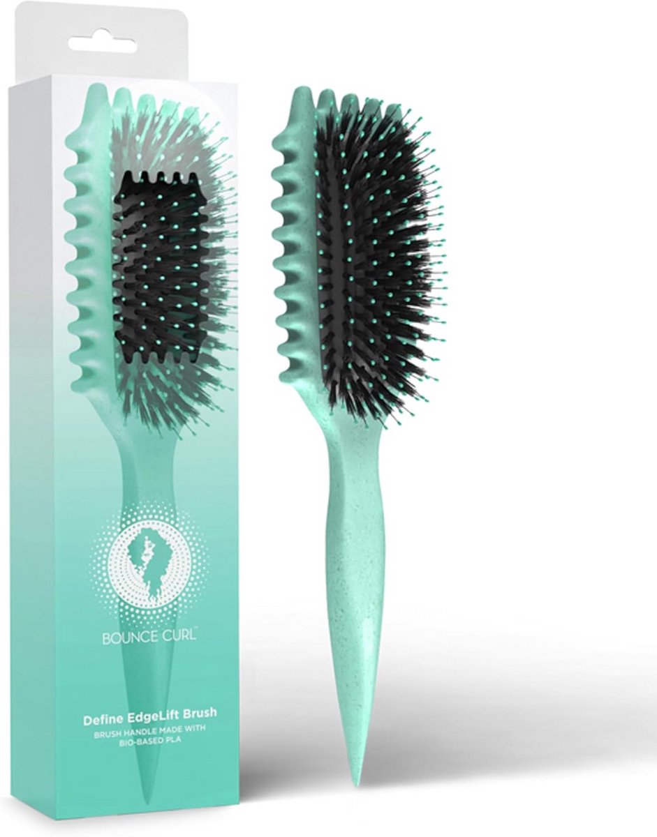 3-in-1 Krullen Styling Borstel voor Definitie, Ontwarren en Scheidingslijnen