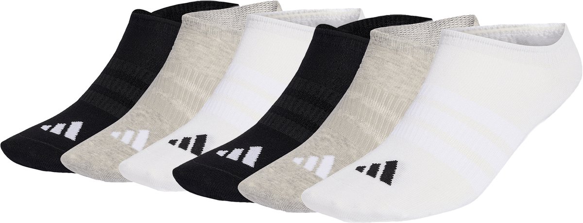 6 pairs of adidas THIN&LIGHT SPORTSWEAR NO SHOW SOCKS Multicolor