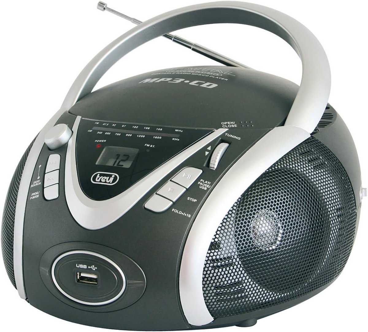 Draagbare radio met USB-aansluiting en cd-speler