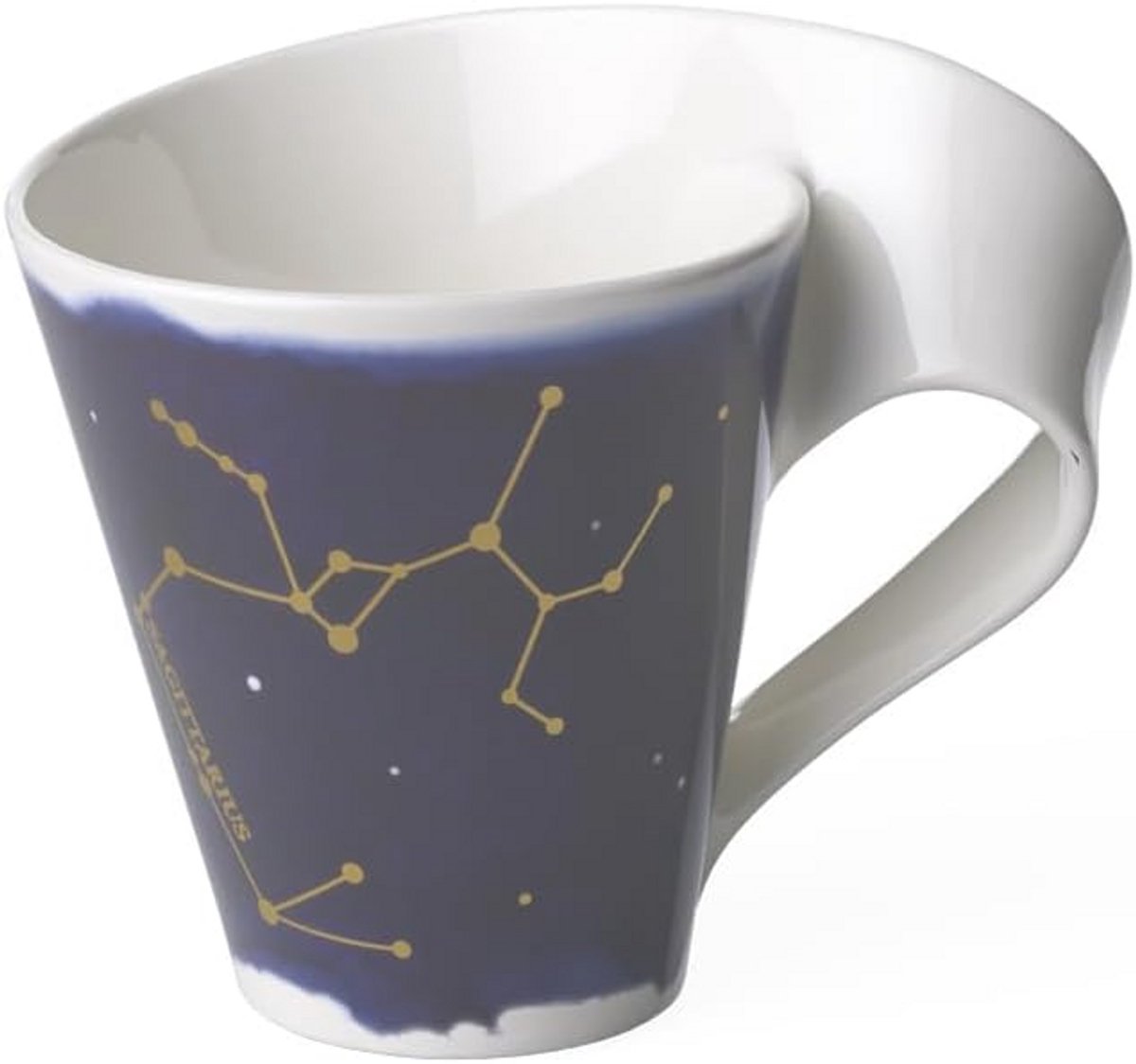 NewWave Stars Mok Sagittarius 300 ml - Blauw/Wit - Premium Porselein