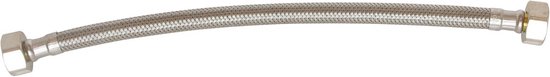 SOMATHERM FOR YOU, Sanitaire slang 3/8 mannelijke draaimoer 1/2 inch, lengte 300 mm, DN8, roestvrij staal, EPDM, geïntegreerde afdichting, ACS- standaard, QB-gecertificeerd, flexibel en duurzaam