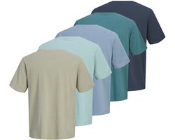 JACK&JONES ESSENTIALS - JJELOGO TEE SS O-NECK 2 COL SS26 5PK MP Heren T-shirt