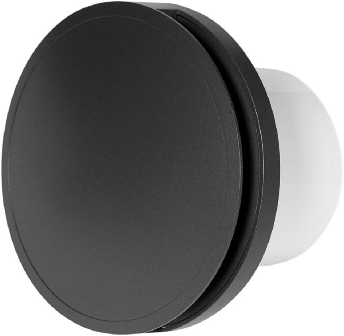 Ronde Wandventilator 100mm Ø - Luchtafzuiging voor Keuken, Badkamer en Toilet - Antraciet